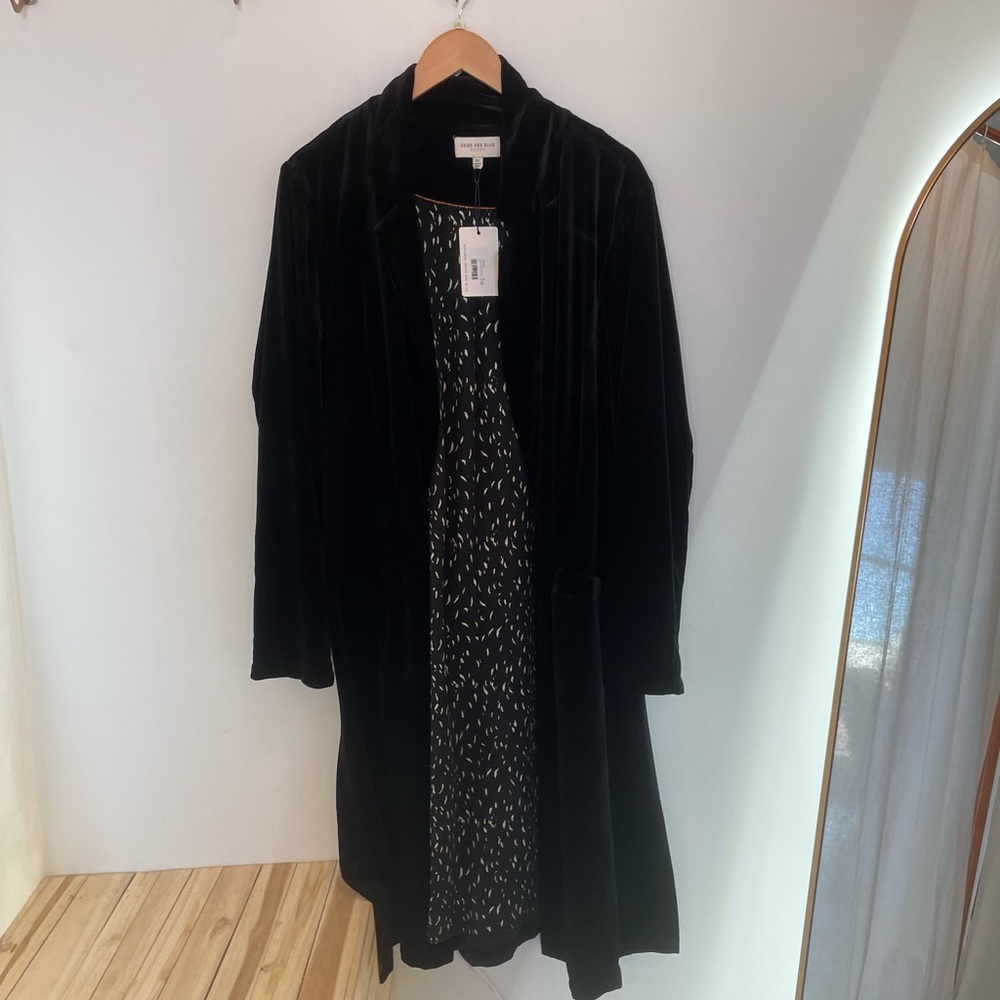 Curvy, Plus Size Velvet Duster 2Xl and 3 XL